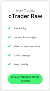 cTrader Raw Fees