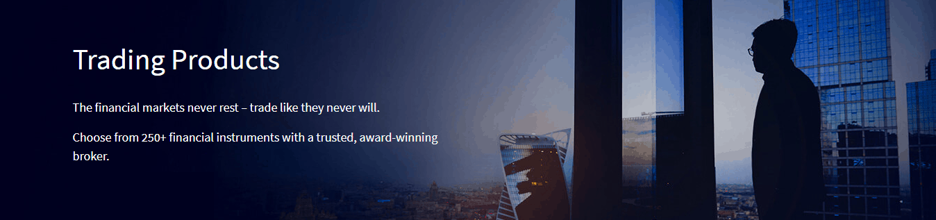 FXTM broker review, trading products header