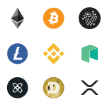 Crypto Currencies logos
