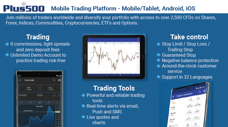 plus500 trading platform mobile