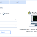hankotrade select account type page