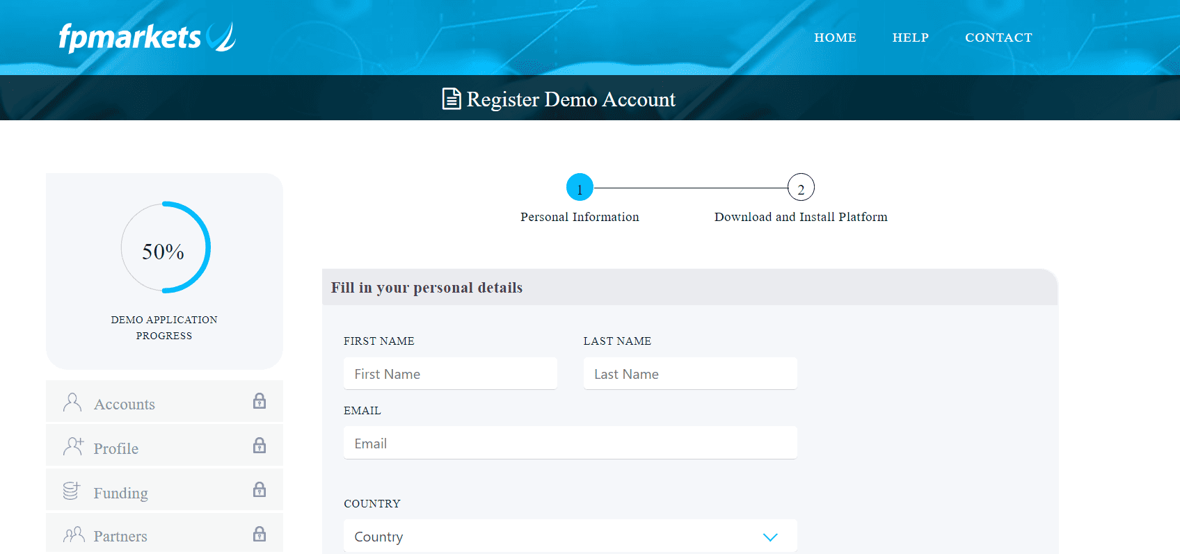 FP Markets Demo Account